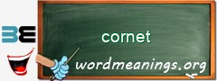 WordMeaning blackboard for cornet